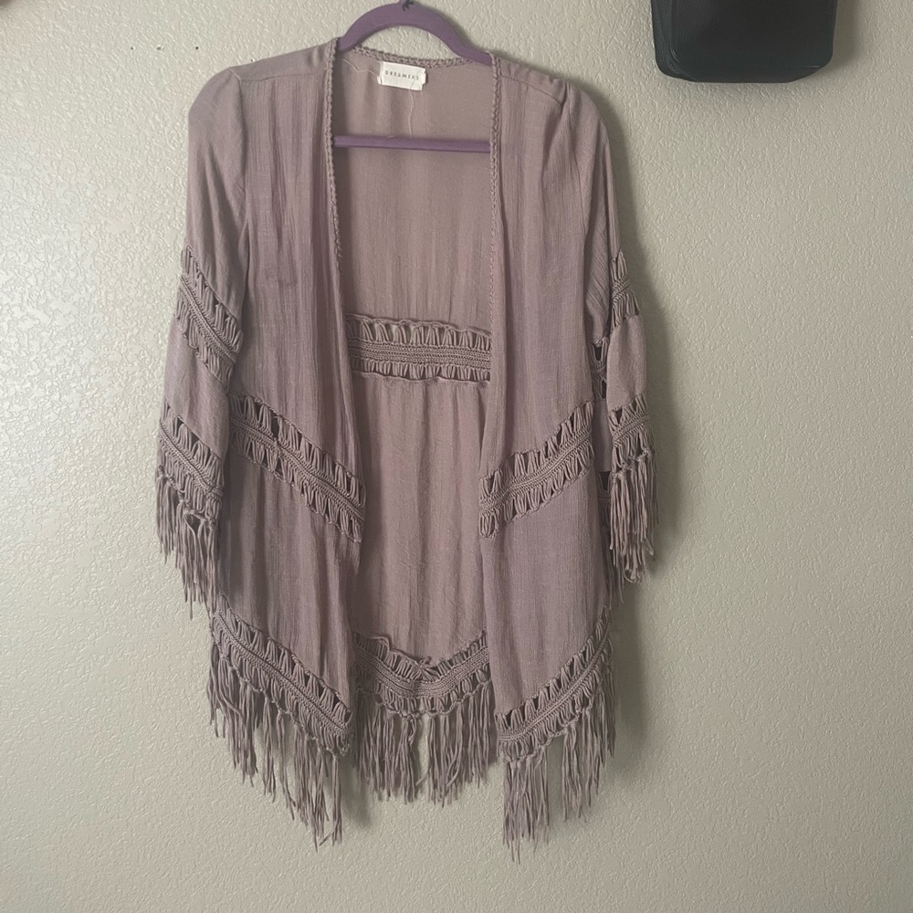 Dreamers pink cardigan/ coverup
